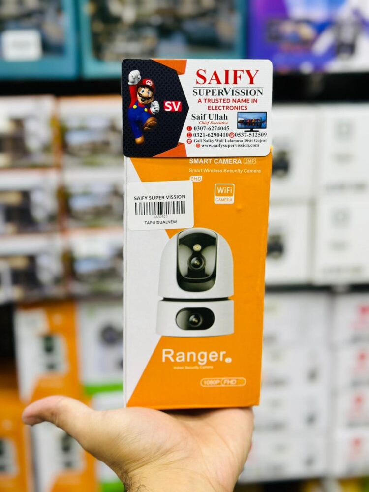 Ranger Dual 2MP WiFi Security Camera with Human Detection, Auto Tracking & Full Color Night Vision