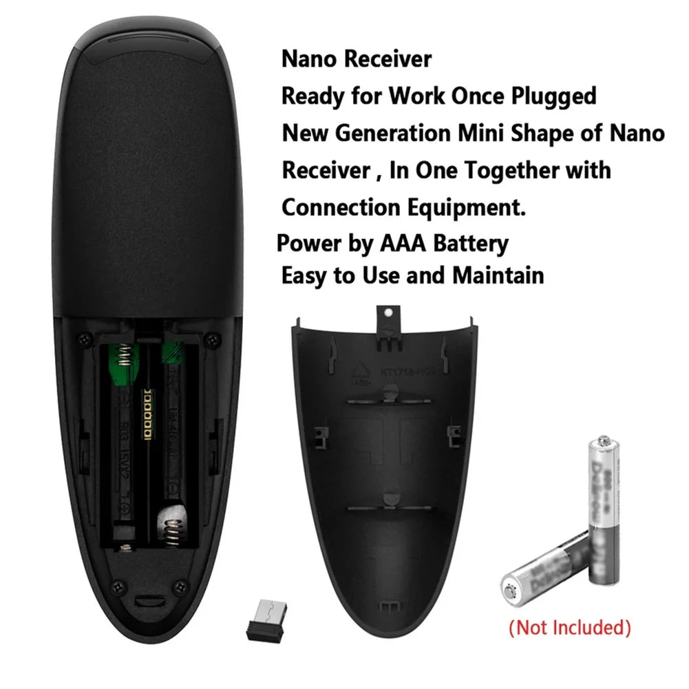 Smart Voice Remote Control Wireless Air Fly Mouse 2.4g G10 G10s Pro Gyroscope Ir Learning for TV Box