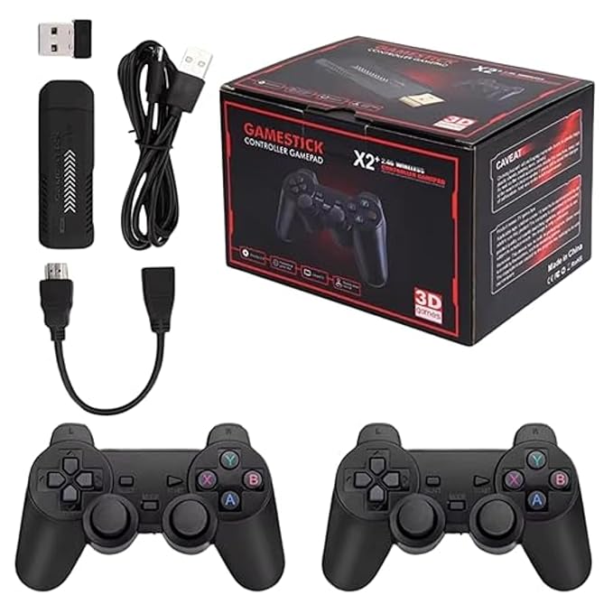 Game Stick X2 Plus & GD10 PRO 64GB & Retro Video Game 4K 3D HD Console Wireless Controller