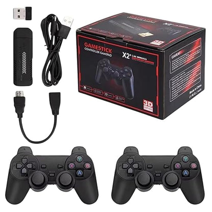 Game Stick X2 Plus & GD10 PRO 64GB & Retro Video Game 4K 3D HD Console Wireless Controller