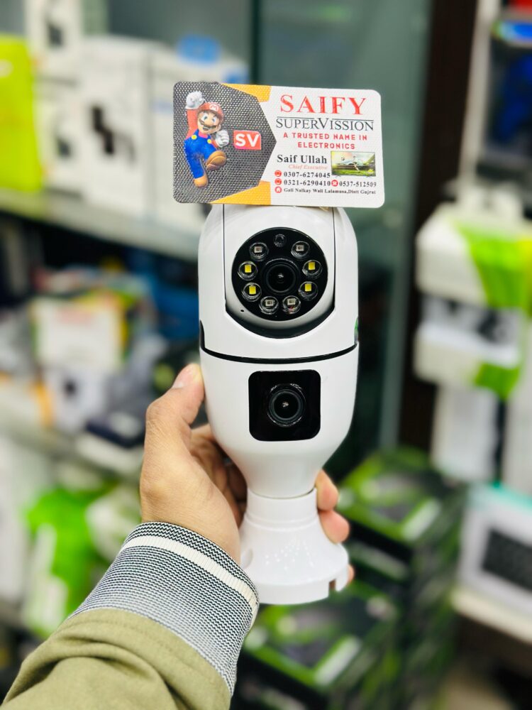 1080P E27 Bulb WIFI Camera Security Dual Lens Indoor Surveillance Remote Wireless Two-way Audio Cameras Night Vision IP camera