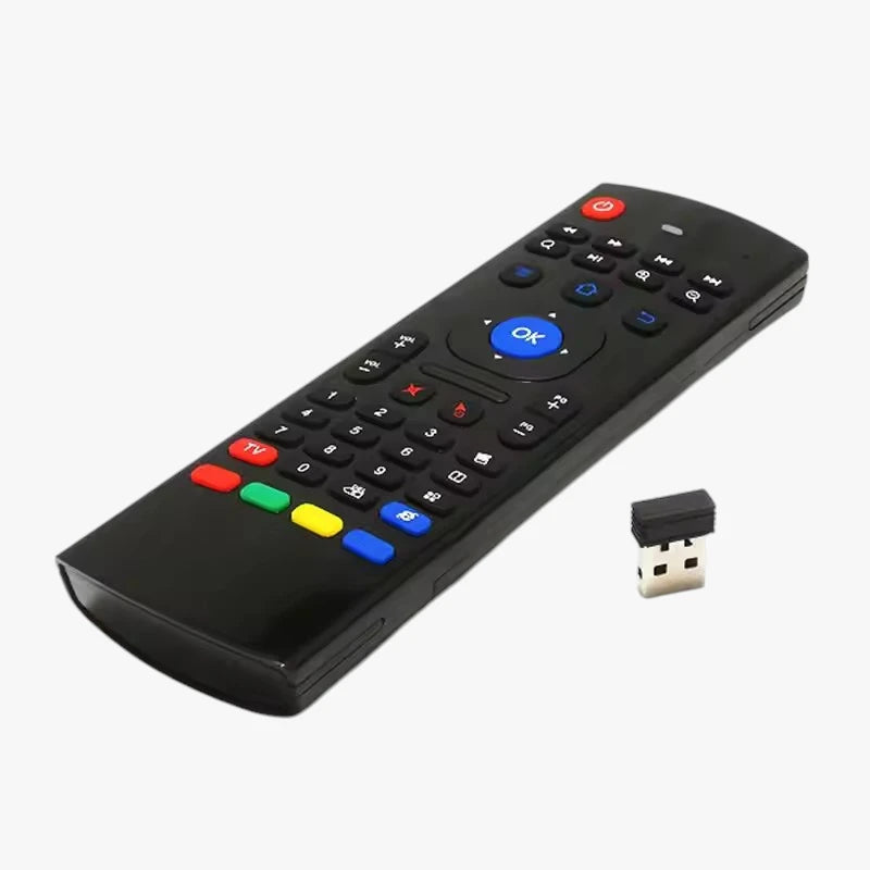 Air Mouse Remote MX3 Pro 2.4G | Wireless Air Fly Remote with Mini Keyboard And Without Voice Feature