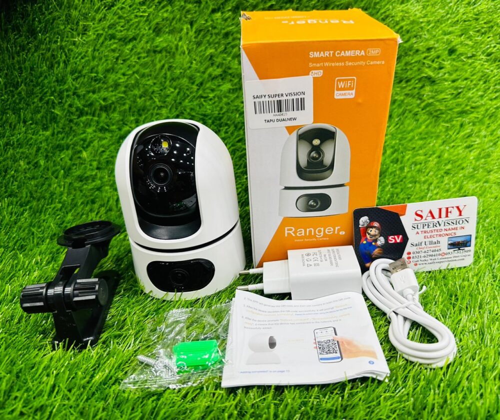 Ranger Dual 2MP WiFi Security Camera with Human Detection, Auto Tracking & Full Color Night Vision