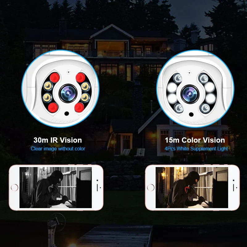 Q8 Ip66 Single Lens Waterproof 360 Wifi Camera