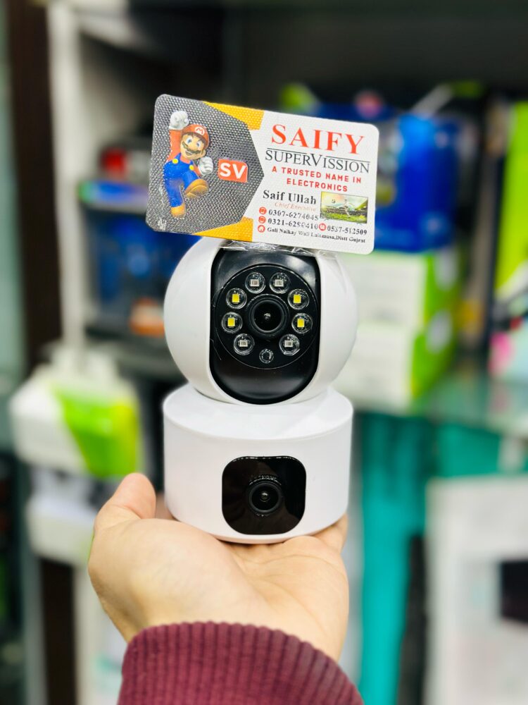 Tepu Dual Lens 360 Wifi Camera  Pro Smart Home 4MP Auto Tracking Wireless WIFI IP Camera