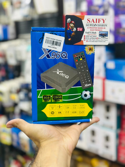 X96 Blue Android Box 8/128 Shown