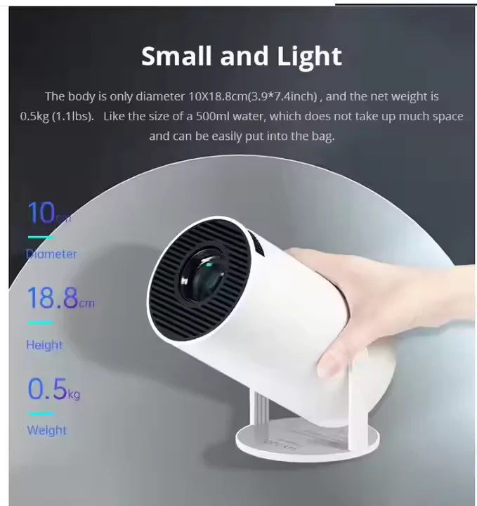 HY300 PRO Android Portable Projector with WiFi and Bluetooth