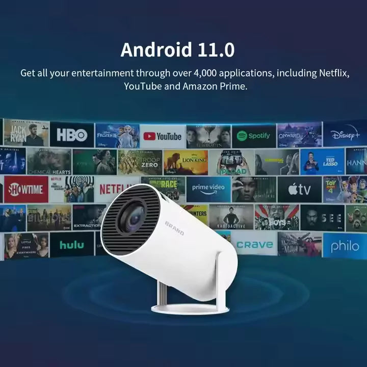 HY300 PRO Android Portable Projector with WiFi and Bluetooth