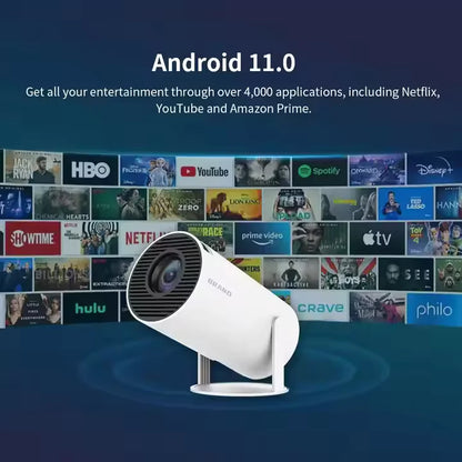 HY300 PRO Android Portable Projector with WiFi and Bluetooth