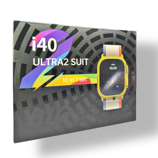 i40 Ultra2 Suit 7 Sets Colorful Straps Smart Watch - Image 3