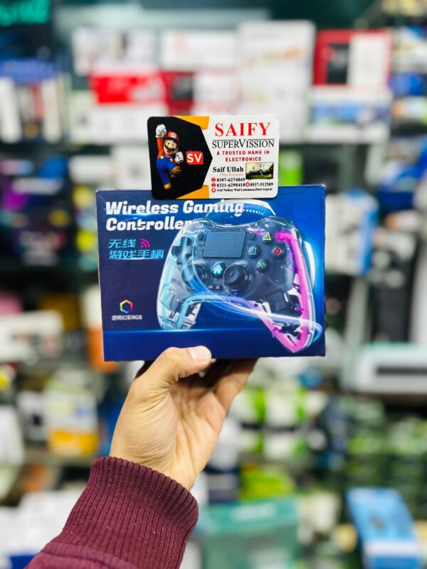 Transparent RGB Wireless Bluetooth Gaming Controller