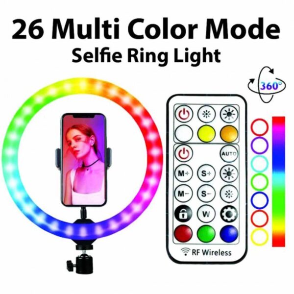 3D-33 RGB Ring Light 33Cm RGB plus Multiple Shades - Image 3