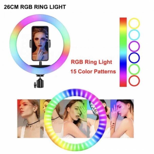 3D-30 RGB Ring Light 30Cm RGB plus Multiple Shades - Image 3