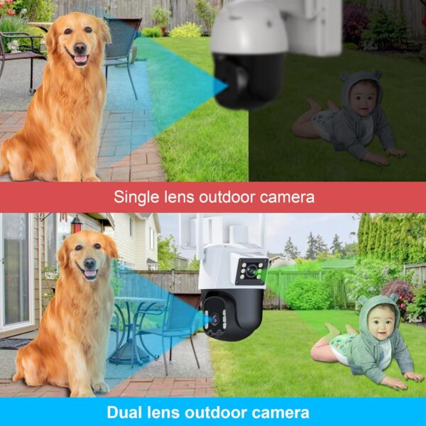 Outdoor Dual Lens Waterproof 360 Wifi Camera - Image 3