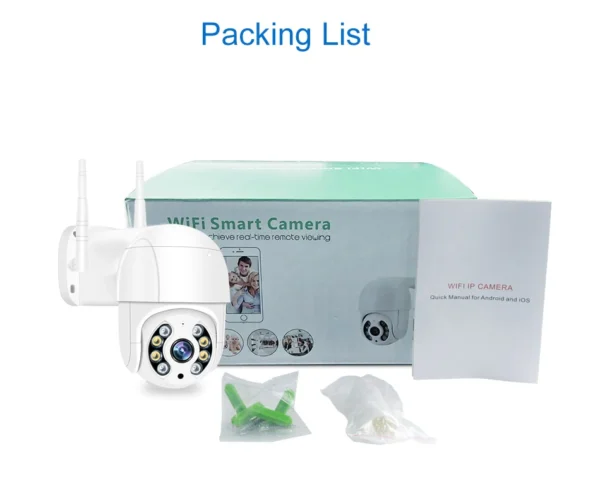 Q4 Ip66 Single Lens Waterproof 360 Wifi Camera - Image 2