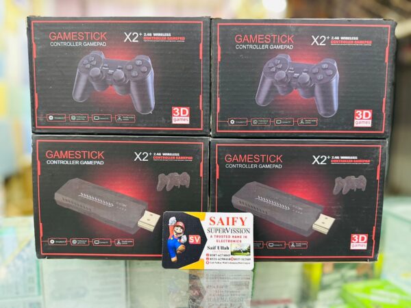 Game Stick X2 Plus & GD10 PRO 64GB & Retro Video Game 4K 3D HD Console Wireless Controller