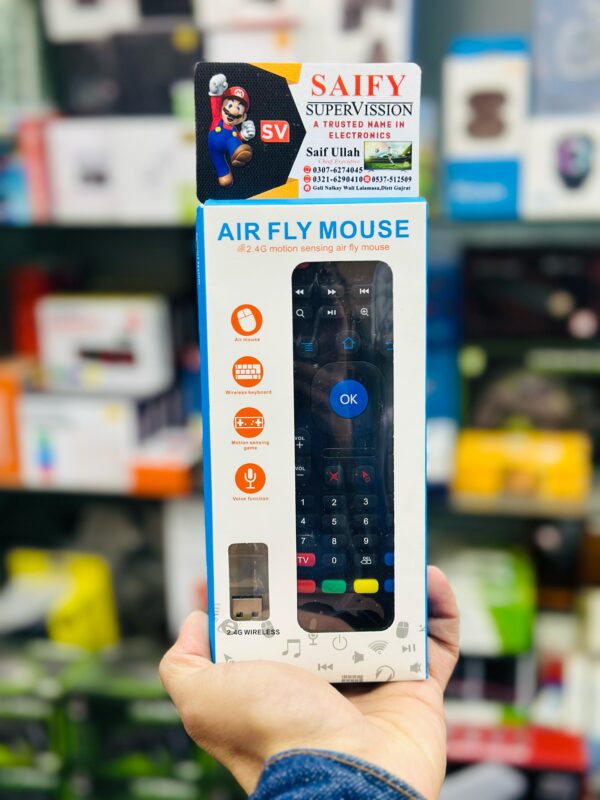 Air Mouse Remote MX3 Pro 2.4G | Wireless Air Fly Remote with Mini Keyboard And With Voice Feature