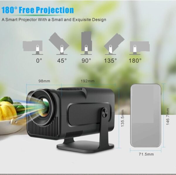 Hy-320 Mini Black Android Projector - Image 2