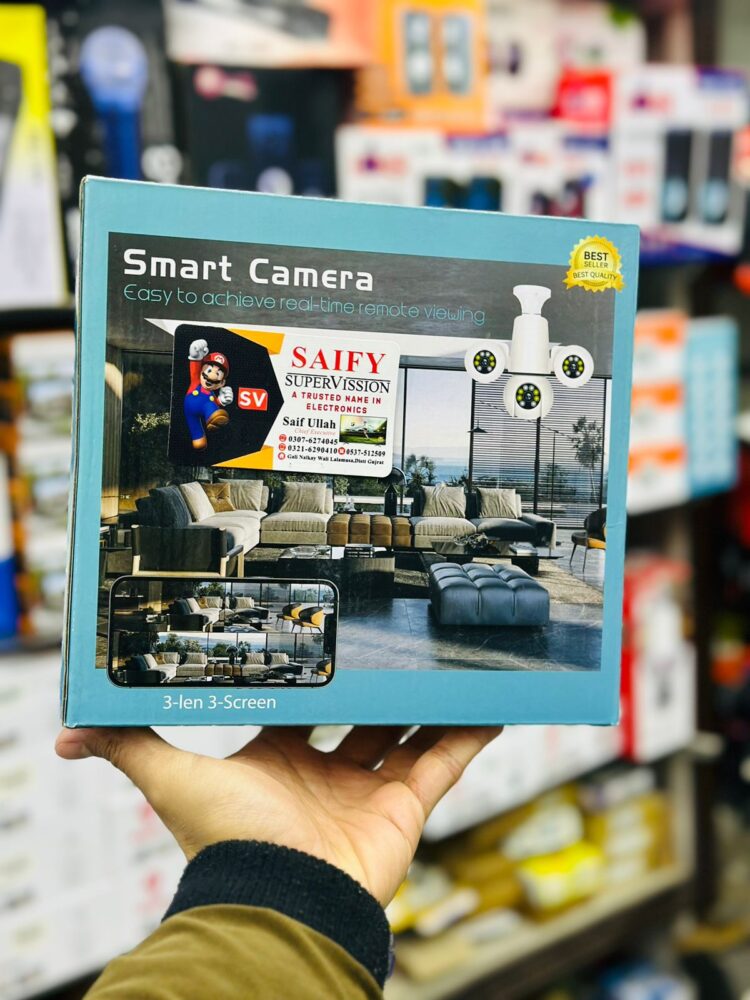 Bulb Camera 3 lens Original 1080p WIFI 360 Degree Panoramic Night Vision Latest Design - Image 2