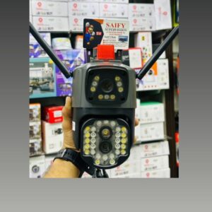 Dual Lens PTZ WIFI Security Camera Auto Tracking 2-way Audio Dual Screen Color Night Vision Outdoor Security Camera