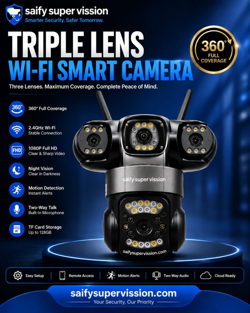 Original Triple 8k lens PTZ Security Camera - Image 4