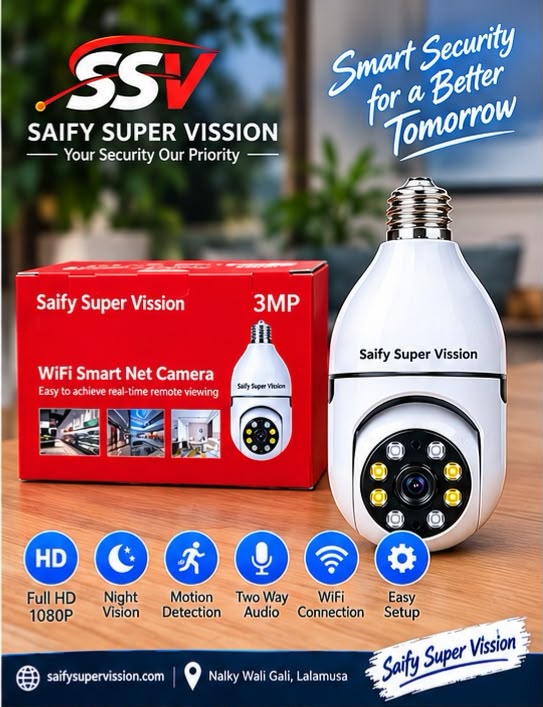 Single Lens Bulb Camera Original 3MP RED - Image 4